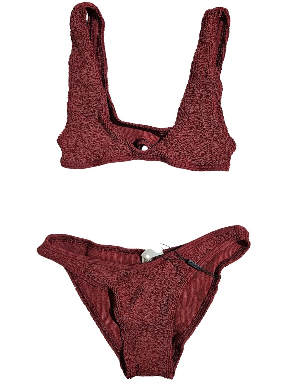 Bond-Eye Bikini Set Scout Crop & Sign Brief Swimsuit Carmine Swimsuit ONE SIZE